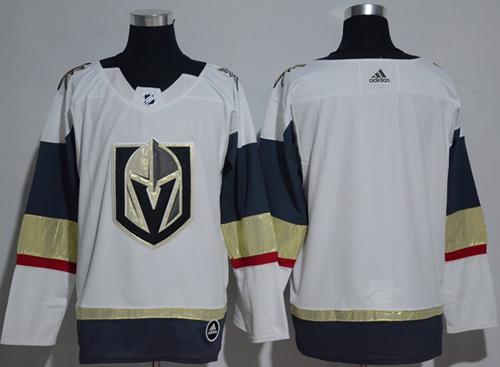 Adidas Vegas Golden Knights Blank White Road Authentic Women Stitched NHL Jersey